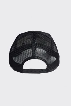 AW20 Mesh Trucker Cap - Black/Black CAPS