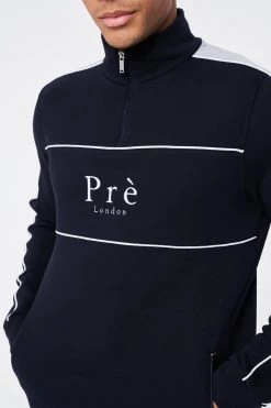 AW21 Arriba 1/4 Zip - Navy/Grey TRACKSUITS