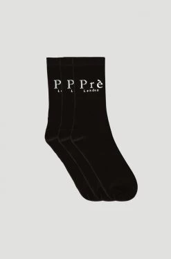 AW20 Prè London Socks Triple Pack - Black SOCKS & BOXERS