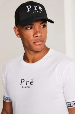 AW20 Mesh Trucker Cap - Black/White CAPS