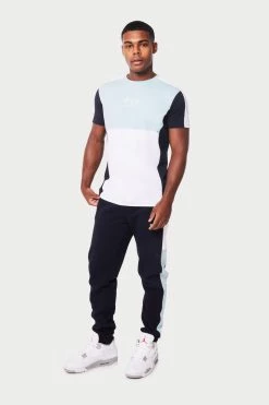 SS22 Carazo T-Shirt - Navy/Light Blue T-SHIRTS