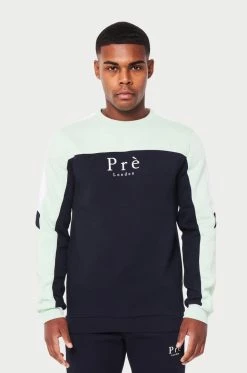 SS22 Milano Sweat - Navy/Mint