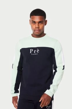 SS22 Milano Sweat - Navy/Mint