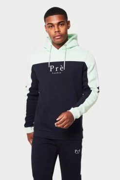 SS22 TRACKSUITS Milano Hood - Navy/Mint