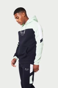 SS22 TRACKSUITS Milano Hood - Navy/Mint