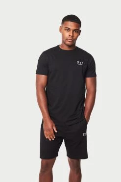 Prè London TWINSETS Left Chest Logo Twinset - Black
