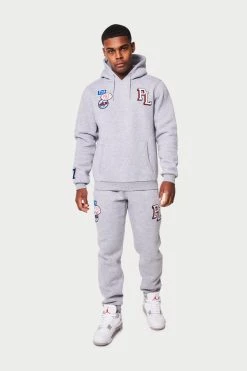 Prè London Seattle Badge Tracksuit - Grey