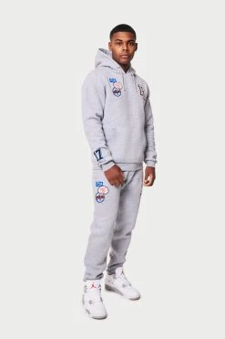 Prè London Seattle Badge Tracksuit - Grey