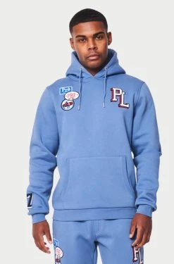 SS22 Seattle Badge Hood - Blue HOODIES