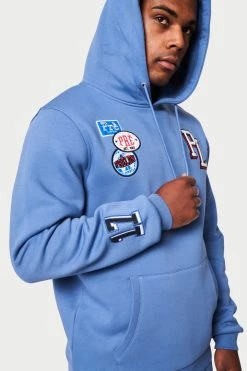 SS22 Seattle Badge Hood - Blue HOODIES