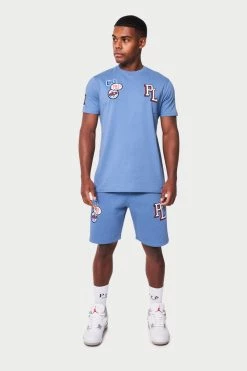 Prè London Seattle Badge Twinset - Blue TWINSETS