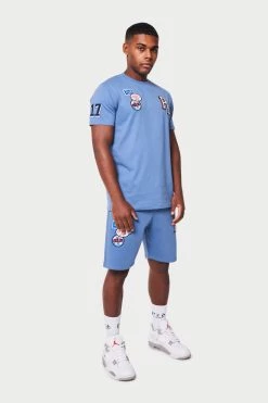 Prè London Seattle Badge Twinset - Blue TWINSETS