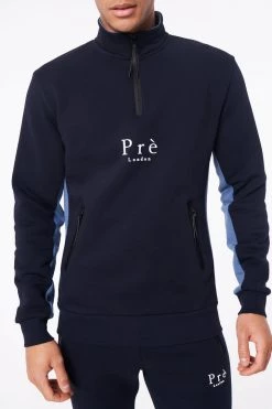 AW21 Tirso 1/4 Zip -Blue/Navy TRACKSUITS