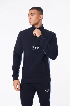 AW21 Tirso 1/4 Zip -Blue/Navy TRACKSUITS