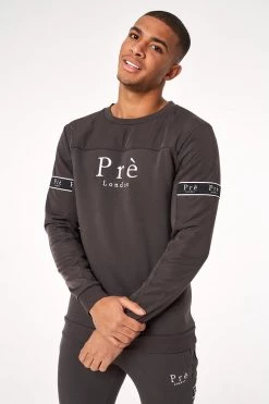 SS20 Eclipse Nylon Crew Sweat - Magnet SWEATS