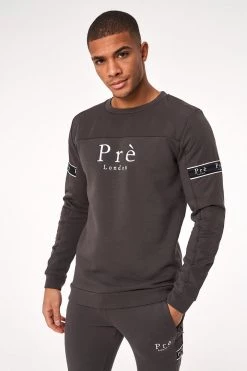 SS20 Eclipse Nylon Crew Sweat - Magnet SWEATS