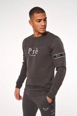 SS20 Eclipse Nylon Crew Sweat - Magnet SWEATS